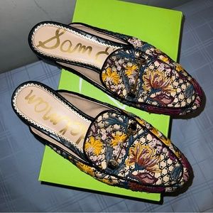 Sam Edelman Floral Embroidered Linnie Mules